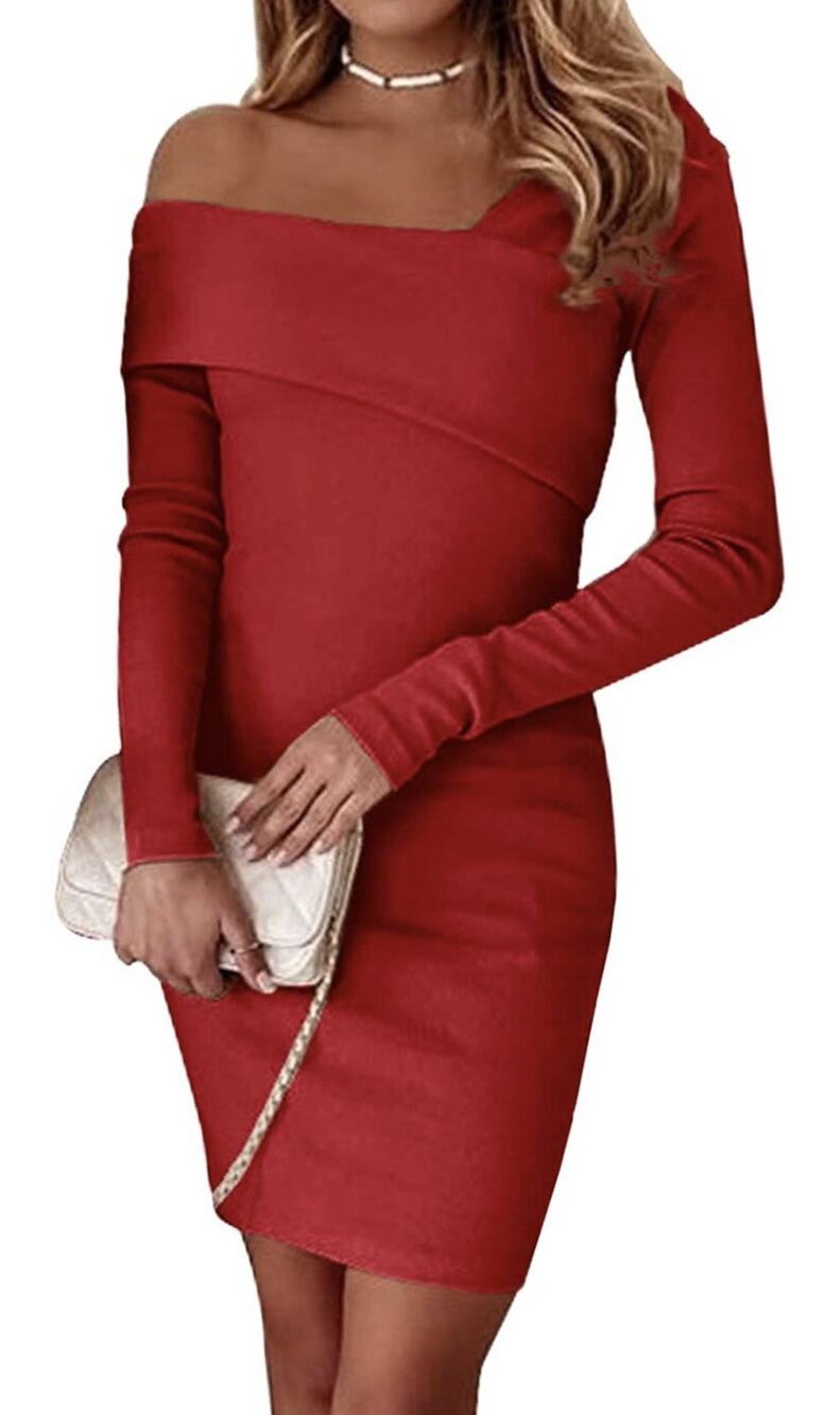 one sleeve XXTAXN Red Cocktail/Party Dress Size 2-4 S Small